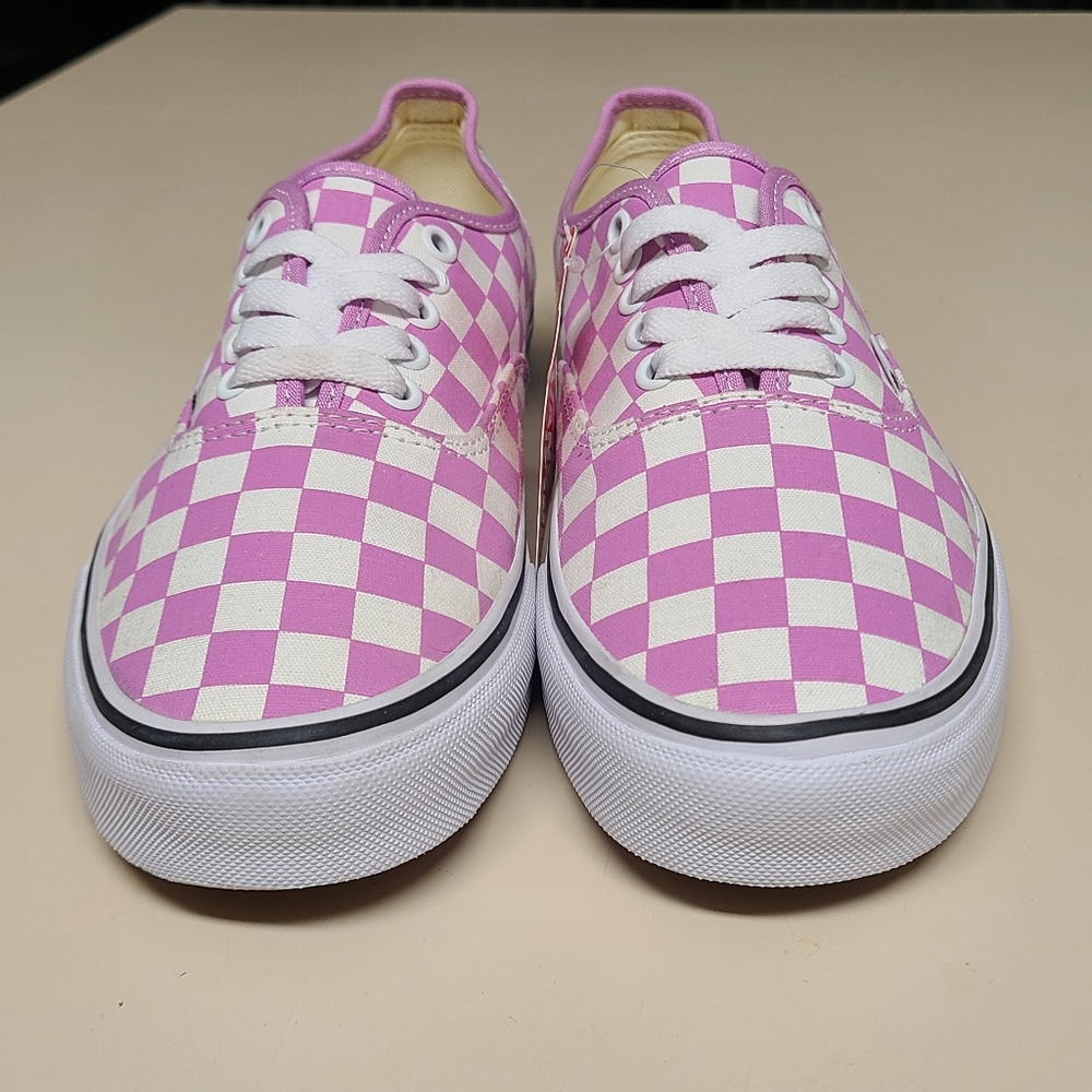 Vans Authentic Checkerboard casual skateboard sneakers size 9 1/2 - Picture 2 of 10